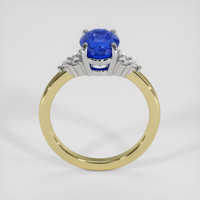 1.92 Ct. Blue Sapphire Ring, 14K White & Yellow 3