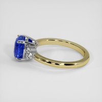 1.92 Ct. Blue Sapphire Ring, 14K White & Yellow 4