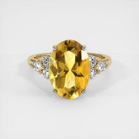 3.66 Ct. Gemstone Ring, 14K White & Yellow 1