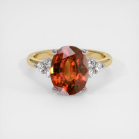 5.16 Ct. Gemstone Ring, 14K White & Yellow 1