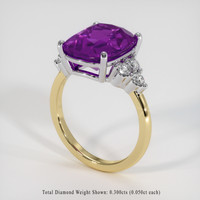 4.86 Ct. Gemstone Ring, 14K White & Yellow 2