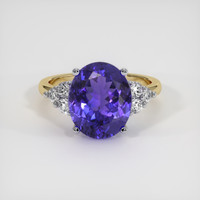 4.42 Ct. Gemstone Ring, 14K White & Yellow 1