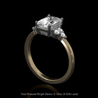 2.51 Ct. Sapphire Ring, 14K White & Yellow 2