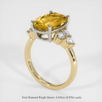 3.66 Ct. Gemstone Ring, 18K White & Yellow 2