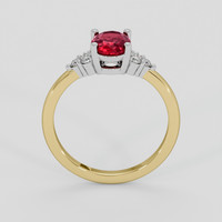 1.07 Ct. Ruby Ring, 18K White & Yellow 3