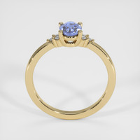 0.76 Ct. Blue Sapphire Ring, 10K Yellow Gold 3
