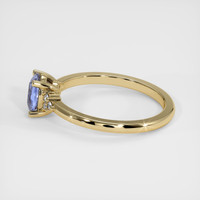 0.76 Ct. Blue Sapphire Ring, 10K Yellow Gold 4