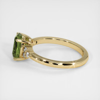 1.66 Ct. Green Tourmaline Ring, 10K Yellow Gold 4