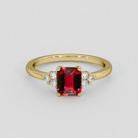 1.20 Ct. Ruby Ring, 10K Yellow Gold 1
