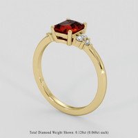 1.20 Ct. Ruby Ring, 10K Yellow Gold 2