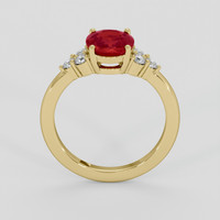 1.80 Ct. Ruby Ring, 10K Yellow Gold 3