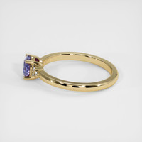 0.58 Ct. Purple Sapphire Ring, 10K Yellow Gold 4
