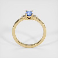 0.46 Ct. Blue Sapphire Ring, 10K Yellow Gold 3