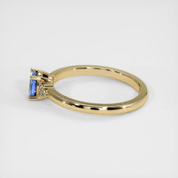0.46 Ct. Blue Sapphire Ring, 10K Yellow Gold 4