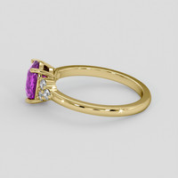 2.05 Ct. Pinkish Purple Sapphire Ring, 10K Yellow Gold 4