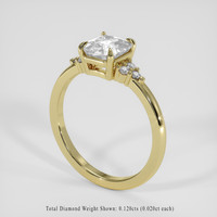 1.53 Ct. White Sapphire Ring, 10K Yellow Gold 2
