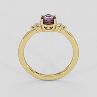 1.08 Ct. Pinkish Purple Sapphire Ring, 10K Yellow Gold 3