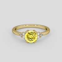 1.45 Ct. Yellow Sapphire Ring, 10K Yellow Gold 1