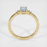 0.94 Ct. Greyish Blue Sapphire Ring, 10K Yellow Gold 3