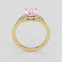 2.10 Ct. Pink Sapphire Ring, 10K Yellow Gold 3