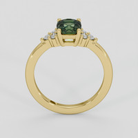 1.60 Ct. Yellowish Green Sapphire Ring, 10K Yellow Gold 3