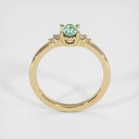 0.58 Ct. Green Sapphire Ring, 10K Yellow Gold 3