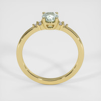 0.74 Ct. Green Sapphire Ring, 10K Yellow Gold 3