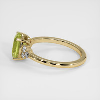 2.30 Ct. Greenish Yellow Sapphire Ring, 10K Yellow Gold 4