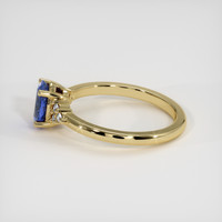 0.85 Ct. Blue Sapphire Ring, 14K Yellow Gold 4