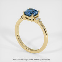 1.29 Ct. Sapphire Ring, 14K Yellow Gold 2