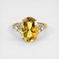 3.66 Ct. Gemstone Ring, 14K Yellow Gold 1