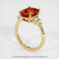 5.16 Ct. Gemstone Ring, 14K Yellow Gold 2