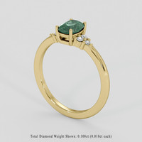 0.93 Ct. Alexandrite Ring, 14K Yellow Gold 2