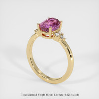 3.10 Ct. Sapphire Ring, 14K Yellow Gold 2