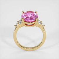 6.38 Ct. Pink Sapphire Ring, 14K Yellow Gold 3