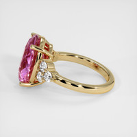 6.38 Ct. Pink Sapphire Ring, 14K Yellow Gold 4