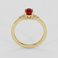 1.01 Ct. Ruby Ring, 14K Yellow Gold 3