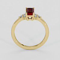 0.99 Ct. Ruby Ring, 14K Yellow Gold 3