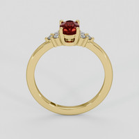 0.83 Ct. Ruby Ring, 14K Yellow Gold 3