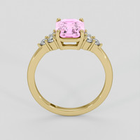 2.54 Ct. Padparadscha Sapphire Ring, 14K Yellow Gold 3