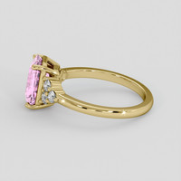 2.54 Ct. Padparadscha Sapphire Ring, 14K Yellow Gold 4