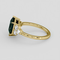3.86 Ct. Bi Color Sapphire Ring, 14K Yellow Gold 4