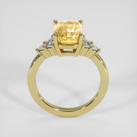 3.53 Ct. Yellow Sapphire Ring, 14K Yellow Gold 3