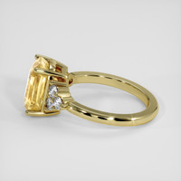 3.53 Ct. Yellow Sapphire Ring, 14K Yellow Gold 4