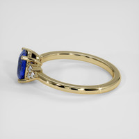 1.08 Ct. Blue Sapphire Ring, 14K Yellow Gold 4
