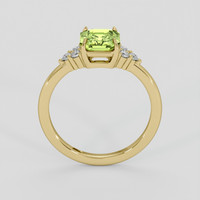 1.67 Ct. Yellowish Green Sapphire Ring, 14K Yellow Gold 3