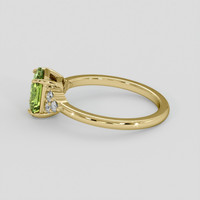 1.67 Ct. Yellowish Green Sapphire Ring, 14K Yellow Gold 4