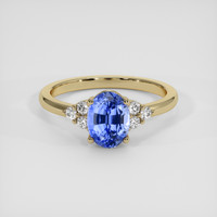 1.93 Ct. Blue Sapphire Ring, 14K Yellow Gold 1