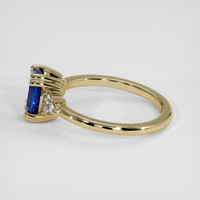 1.25 Ct. Blue Sapphire Ring, 14K Yellow Gold 4