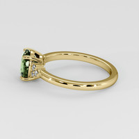 1.73 Ct. Green Sapphire Ring, 14K Yellow Gold 4